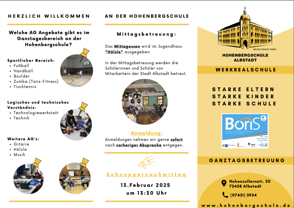 Eindrücke: Einladung zum Schnuppernachmittag an unserer Schule! (1)